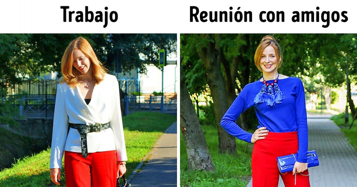 Llevé durante 8 días el mismo pantalón pero siempre lucía un aspecto diferente