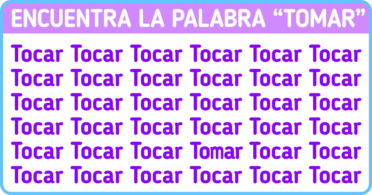Test: Exprime tu capacidad mental tratando de encontrar la palabra distinta entre las demás