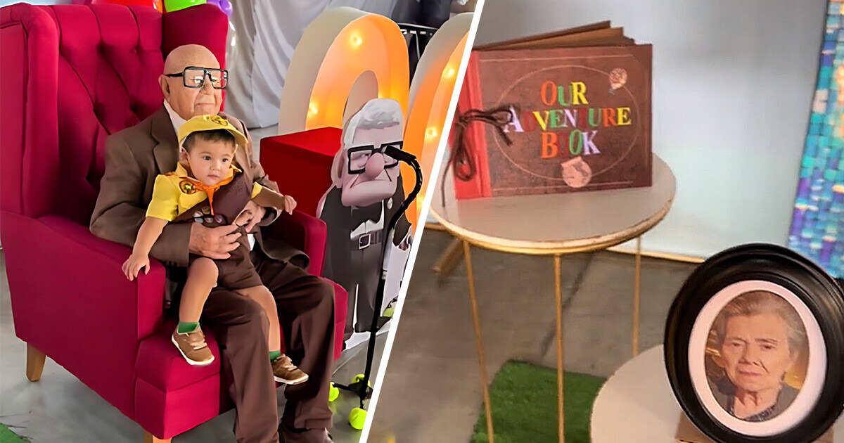 Hombre celebra cumpleaños número 96 con una fiesta de “Up” en memoria de su esposa