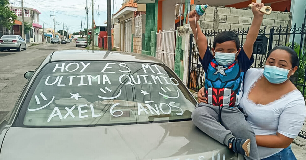 Mensaje en parabrisas refleja la valentía de un niño ante la vida