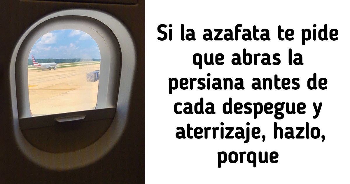 20 Cosas que, según las azafatas, no debemos hacer en un avión