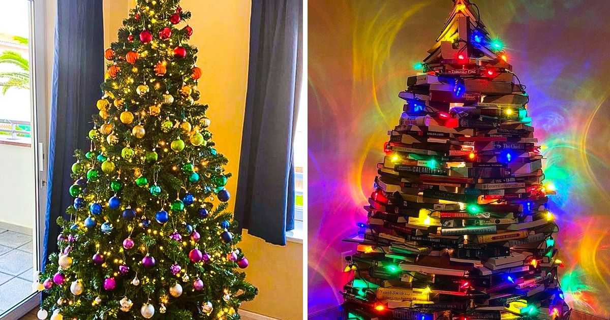 20 Árboles de Navidad tan creativos que nos alimentan el espíritu