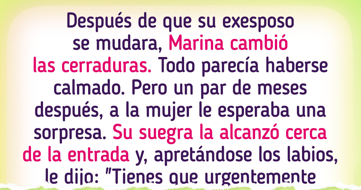 “No me mudo de la casa hasta que firmes una renuncia a la pensión alimenticia”, le informó el marido, pero la mujer encontró una salida