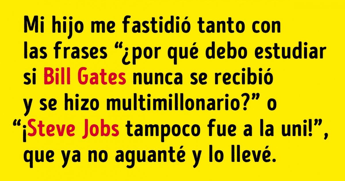 10 Historias que demuestran que para tener éxito no necesitas tener educación superior