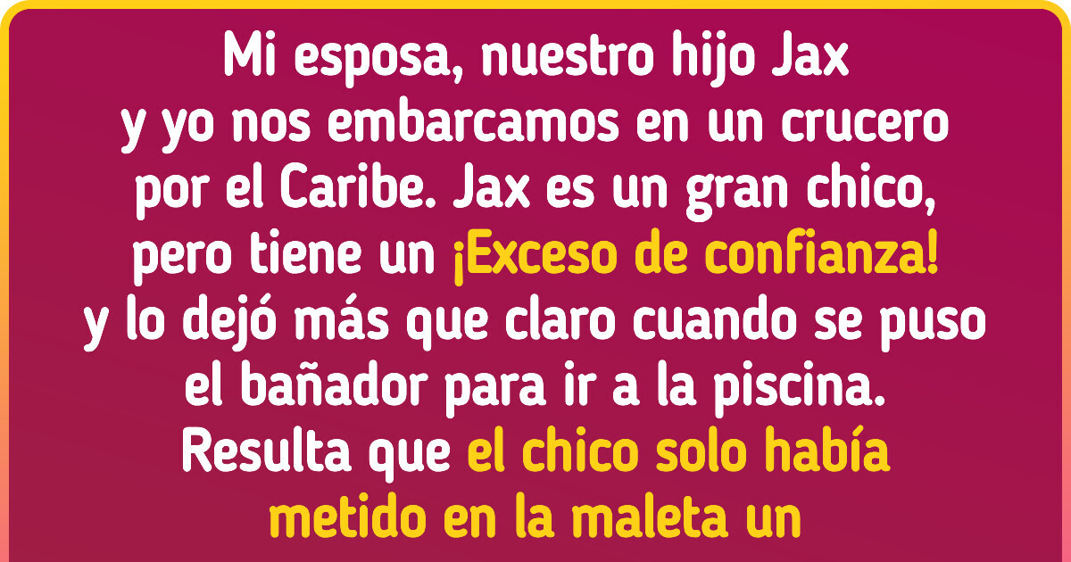 Obligué a mi hijo de 18 años a comprar un nuevo bañador porque es un exhibicionista