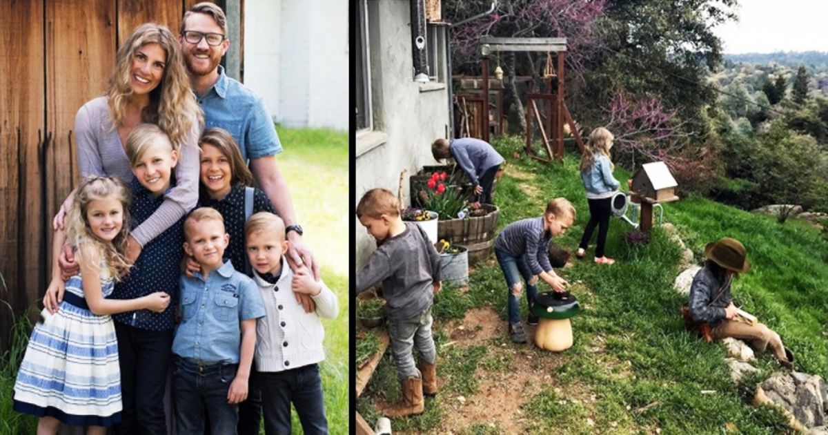 Una joven familia decidió criar a sus 5 hijos lejos del bullicio de la ciudad y contó su experiencia