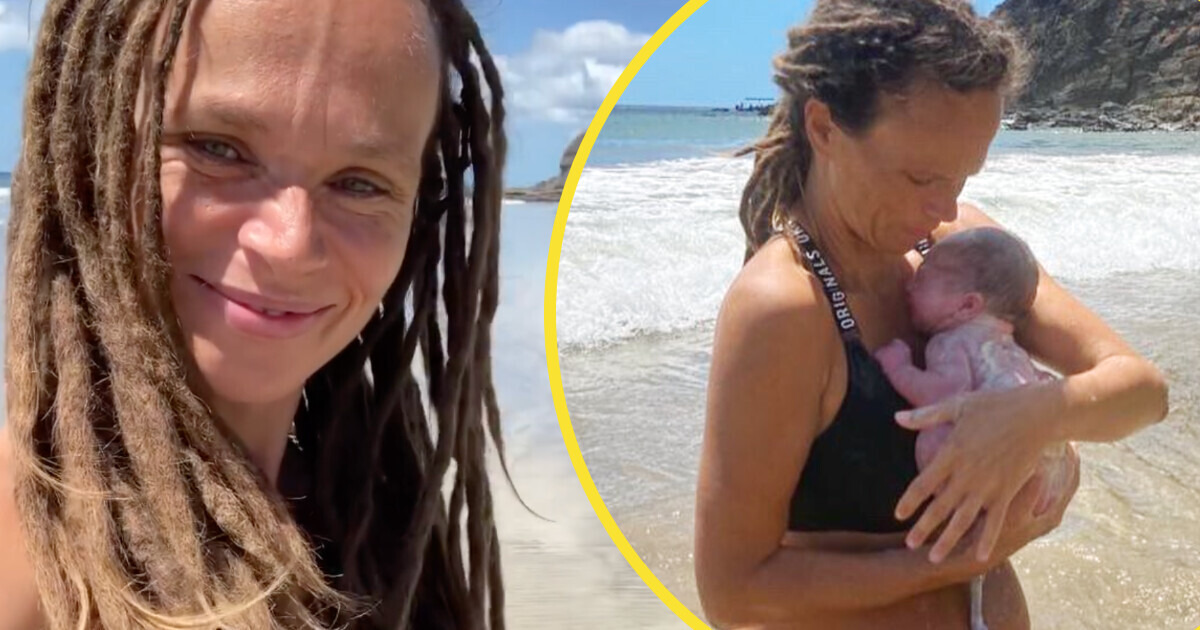 Mujer da a luz en pleno mar abierto y levanta polémica en redes