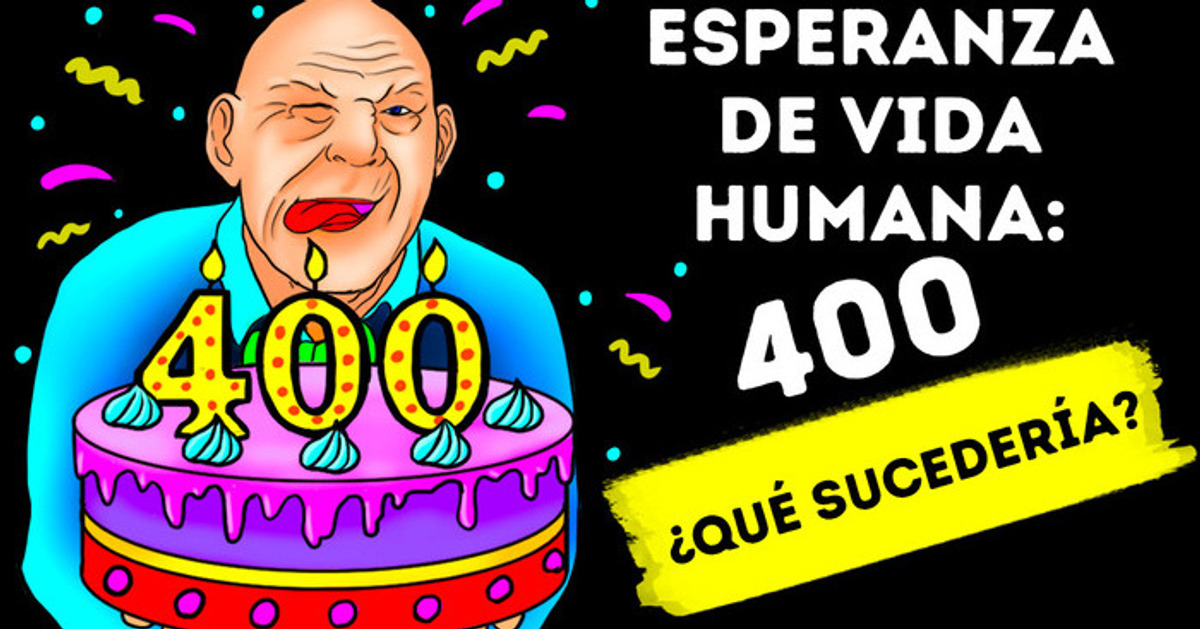 Si los humanos vivieran 400 años, aún serías un adolescente a los 80