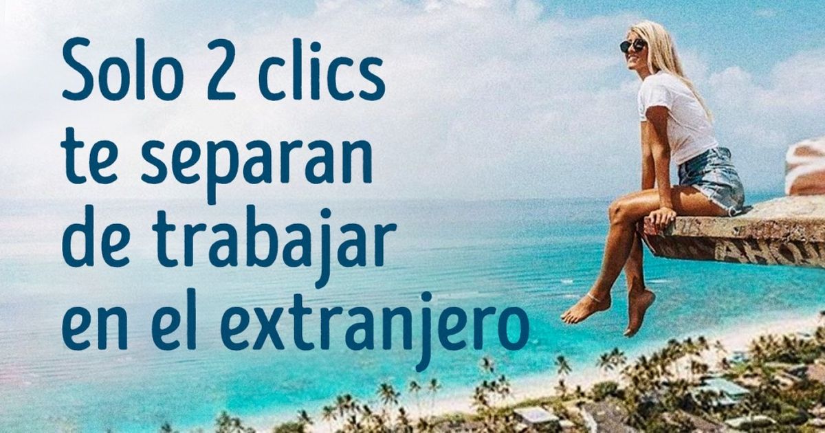 Esta página te permite encontrar trabajo por un año en cualquier punto del mundo