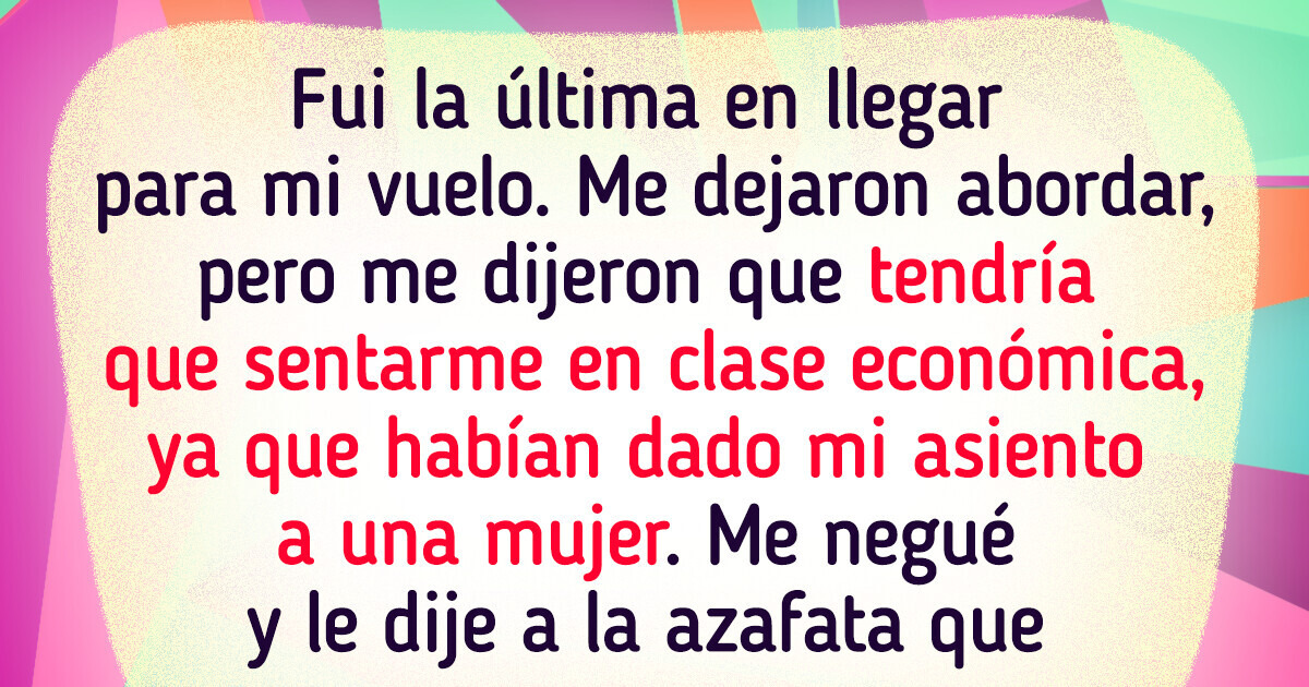 Le dan su asiento a una mujer por llegar tarde y su reacción indignó a pasajeros y tripulación