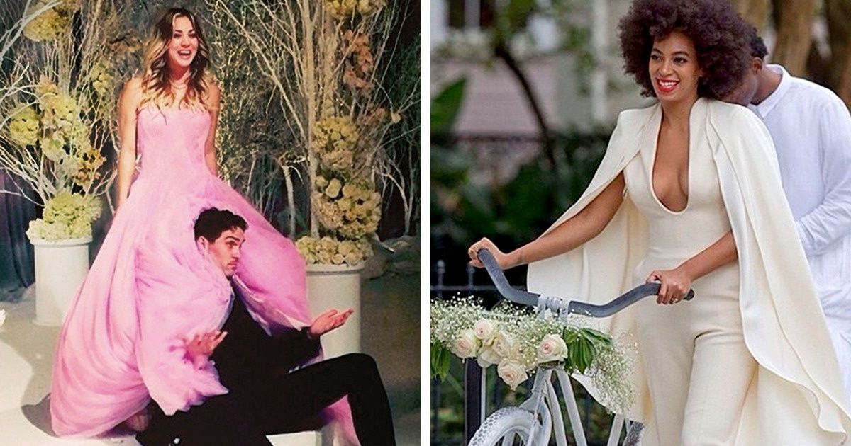 13 Originales y nada convencionales vestidos de novia que usaron las famosas