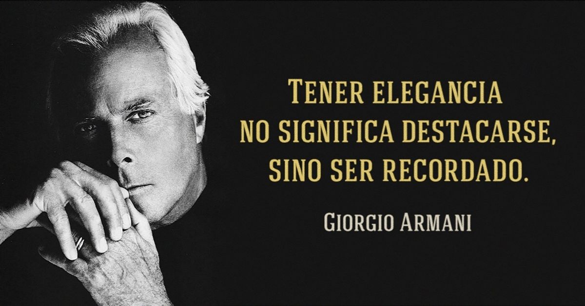 10 Lecciones de estilo de Giorgio Armani