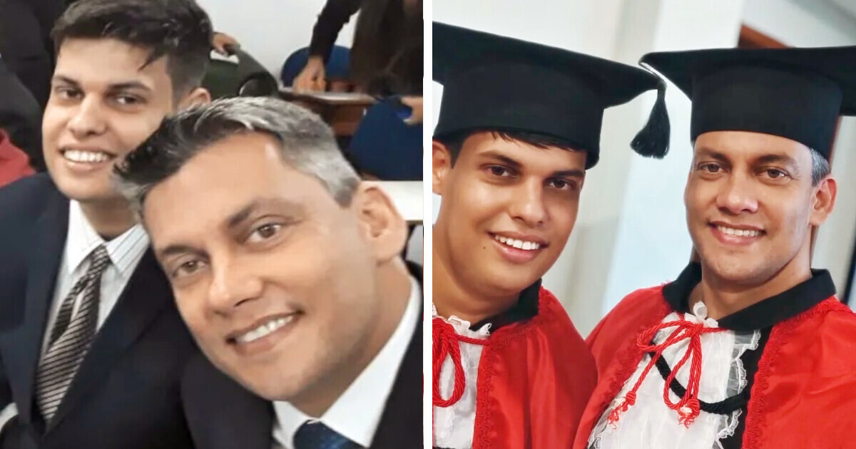 Papá ingresa a la universidad junto con su hijo por una conmovedora razón Papá ingresa a la universidad junto con su hijo por una conmovedora razón