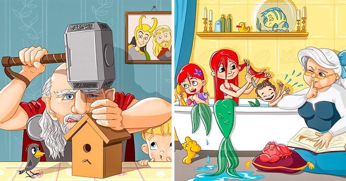 Esta artista rusa imagina a los superhéroes en su vejez, y se ven adorables y divertidos a la vez Esta artista rusa imagina a los superhéroes en su vejez, y se ven adorables y divertidos a la vez