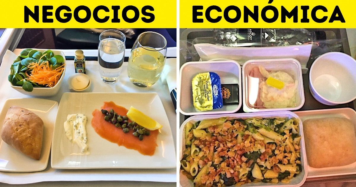 12 Fotos que explicarán la diferencia entre la comida de la clase económica y la de negocios en los aviones 12 Fotos que explicarán la diferencia entre la comida de la clase económica y la de negocios en los aviones