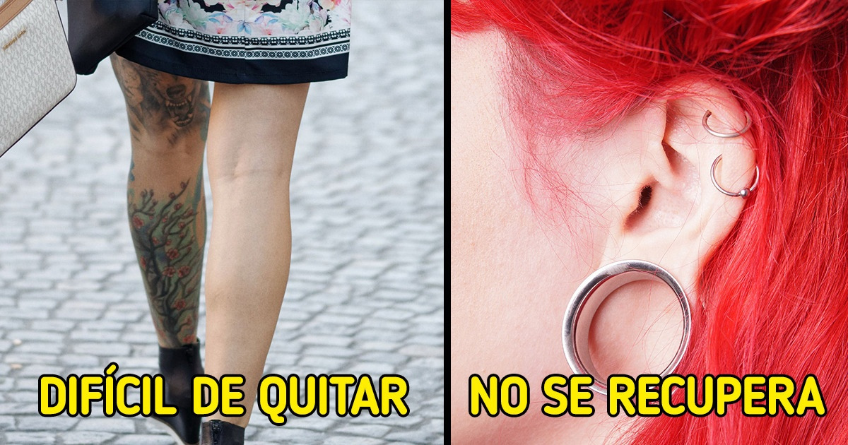10 Modificaciones corporales que anteriormente estuvieron de moda, pero ahora hacen sufrir a sus dueños