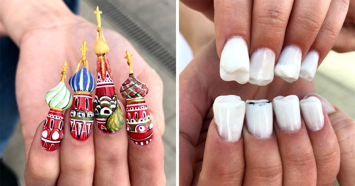20 Peculiares diseños de uñas que demuestran que la imaginación de un verdadero artista no tiene límites