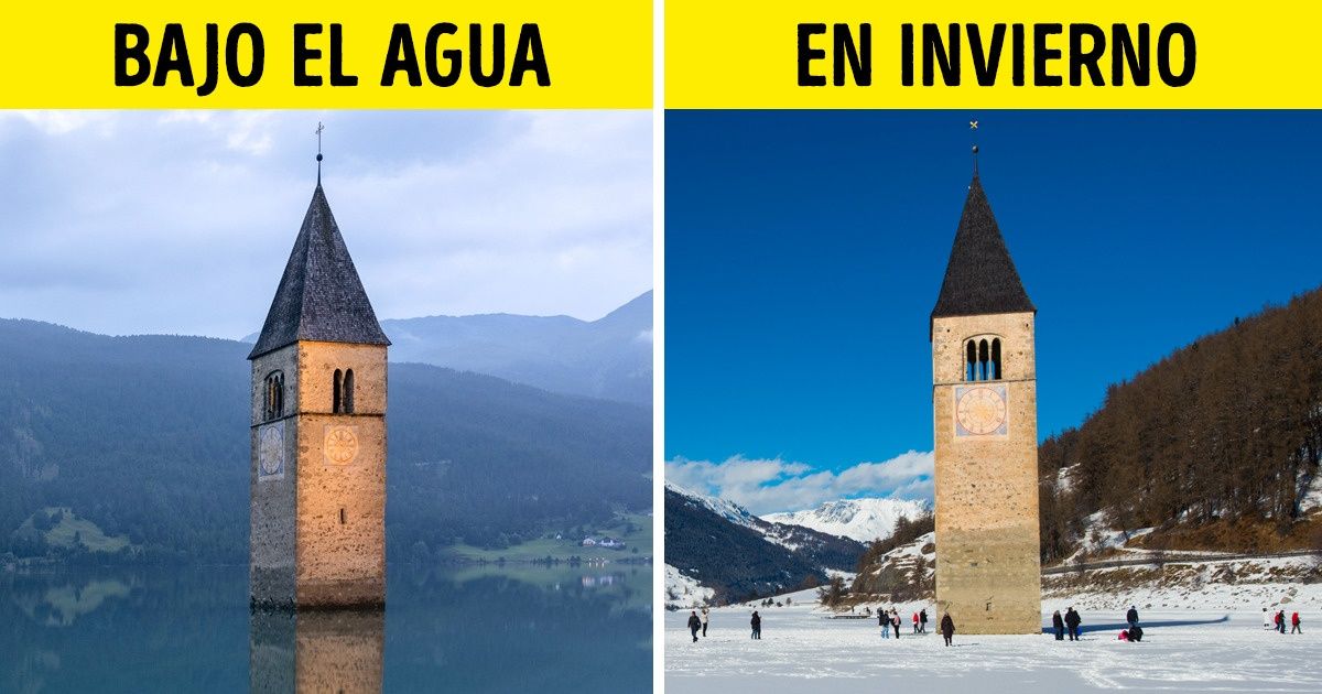 13 Lugares sumergidos bajo el agua y la historia detrás de su hundimiento (algunos llegaron a reaparecer) 13 Lugares sumergidos bajo el agua y la historia detrás de su hundimiento (algunos llegaron a reaparecer)