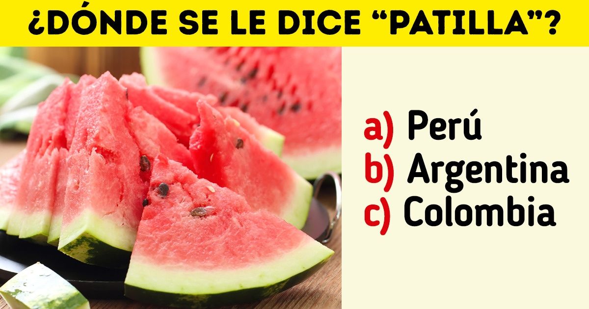 Test: ¿Puedes adivinar en qué país latinoamericano les dicen así a estos objetos? Test: ¿Puedes adivinar en qué país latinoamericano les dicen así a estos objetos?
