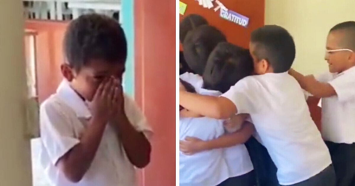 Maestra sorprende a niño que nunca había celebrado su cumpleaños y él llora de felicidad Maestra sorprende a niño que nunca había celebrado su cumpleaños y él llora de felicidad