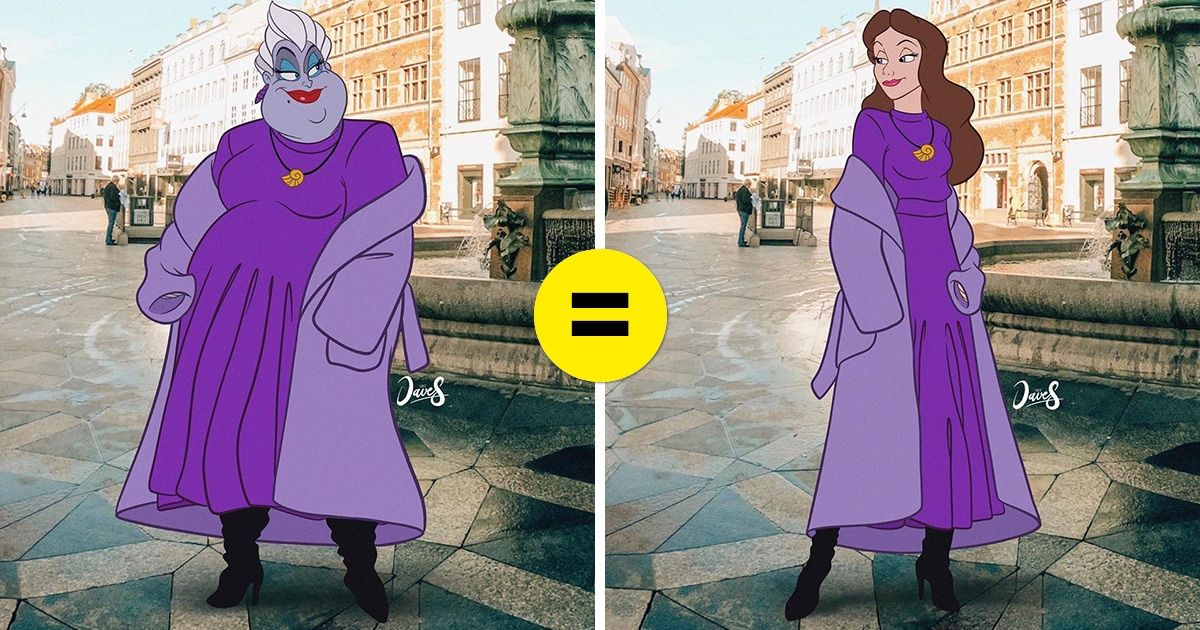 Un artista les dio un toque moderno a clásicos personajes de Disney y los integró a destinos de ensueño (nueva selección) Un artista les dio un toque moderno a clásicos personajes de Disney y los integró a destinos de ensueño (nueva selección)