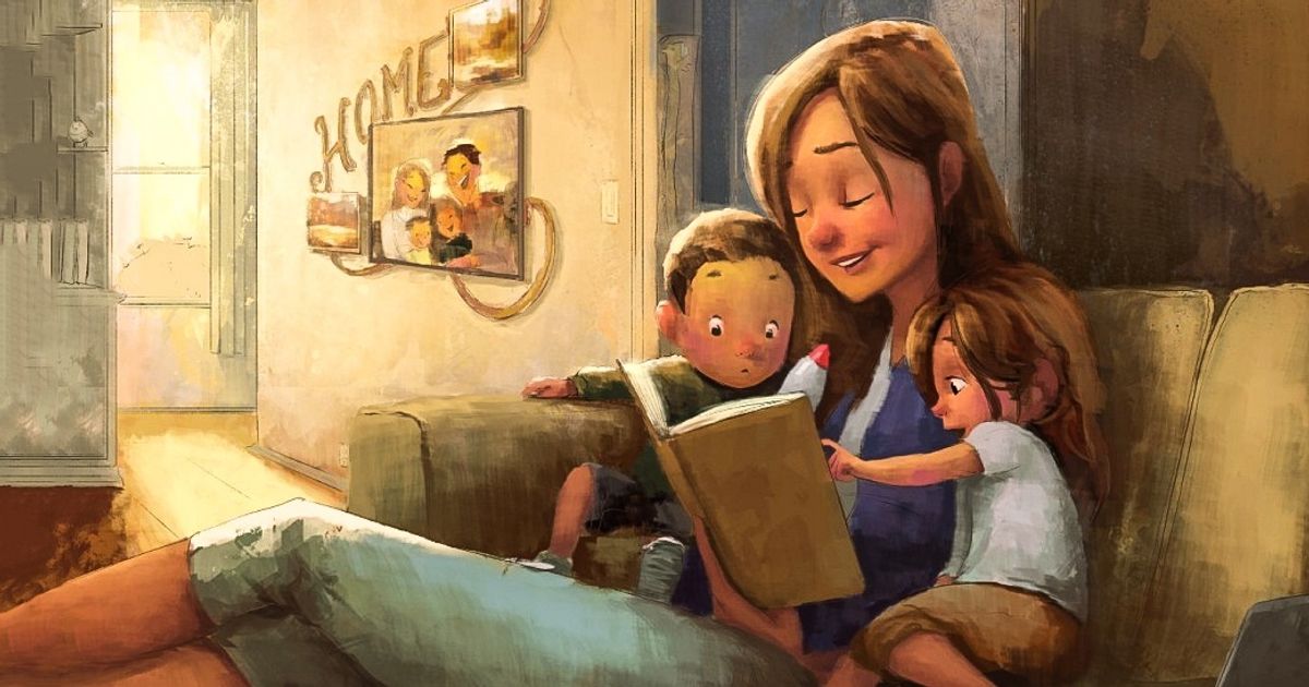 17 Ilustraciones tiernas con amor a nuestras madres