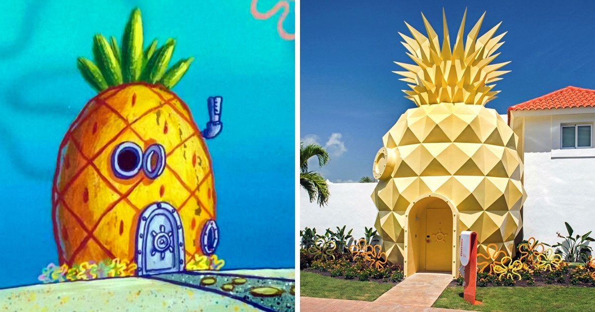 10 Casas de dibujos animados que fueron construidas en la vida real / Genial