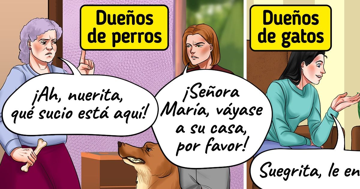 14 Cómics que demuestran que entre los dueños de perros y gatos hay tantas diferencias como entre sus mascotas