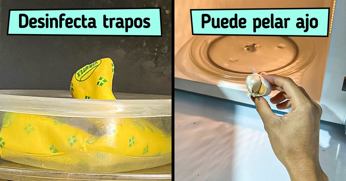 10 Usos diferentes del microondas que probablemente no incluyeron en el manual
