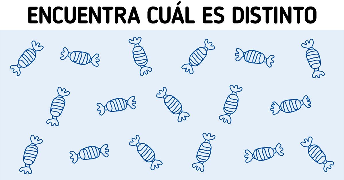 Test: ¿Puedes ver el dulce que es diferente en el menor tiempo posible?