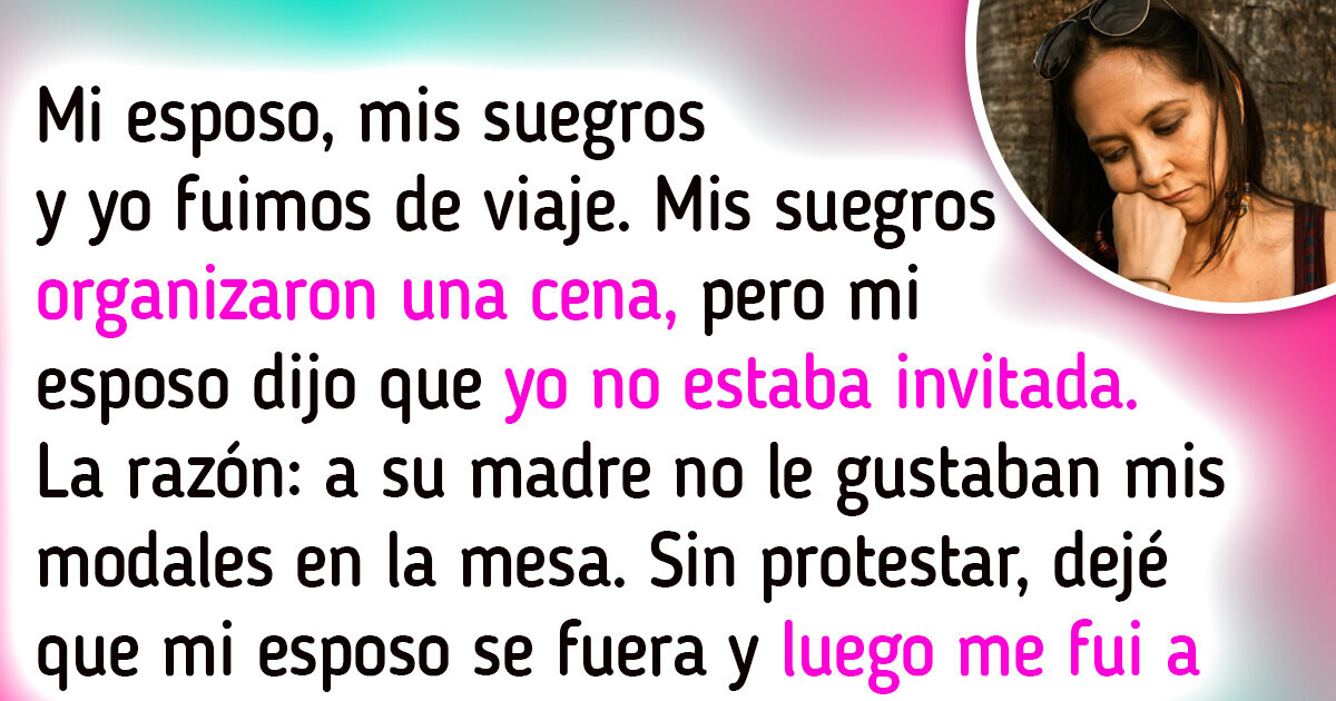 Mis suegros me excluyen constantemente de las cenas, así que decidí darles una lección Mis suegros me excluyen constantemente de las cenas, así que decidí darles una lección