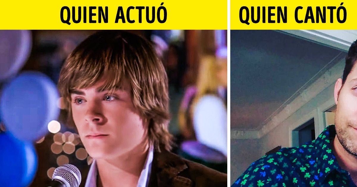 17 Actores que aparecieron cantando en una película, pero no usaron sus propias voces (y quienes cantaron realmente) 17 Actores que aparecieron cantando en una película, pero no usaron sus propias voces (y quienes cantaron realmente)