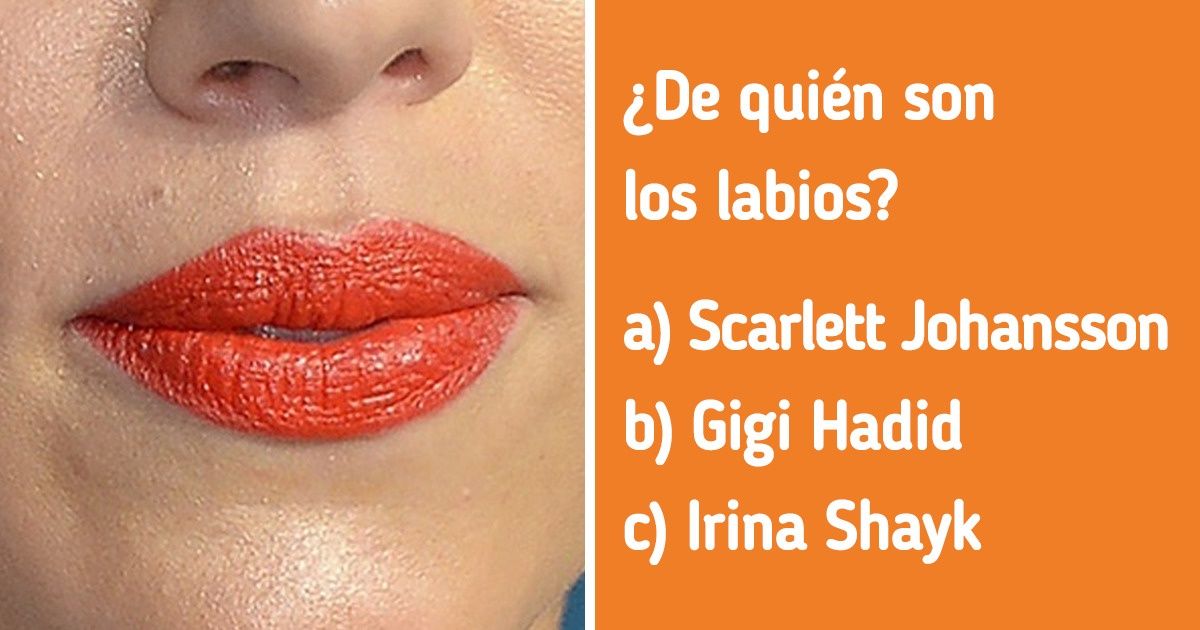 Test: ¿Podrías reconocer a estos 20 famosos de Hollywood con solo ver sus labios? Test: ¿Podrías reconocer a estos 20 famosos de Hollywood con solo ver sus labios?