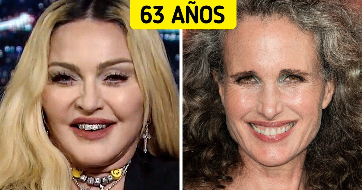 16 Comparaciones de famosas que reflejan lo diferente, pero igual de increíble, que es posible verse a la misma edad