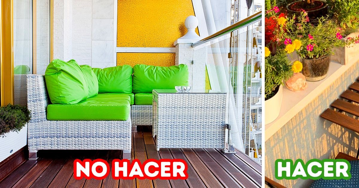 12 Errores que cometemos al decorar nuestro balcón y que pueden evitarse fácilmente 12 Errores que cometemos al decorar nuestro balcón y que pueden evitarse fácilmente