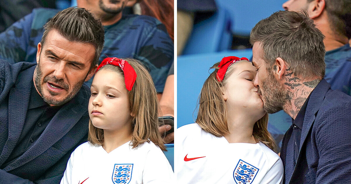 David Beckham explica por qué besa en la boca a su hija de 11 años