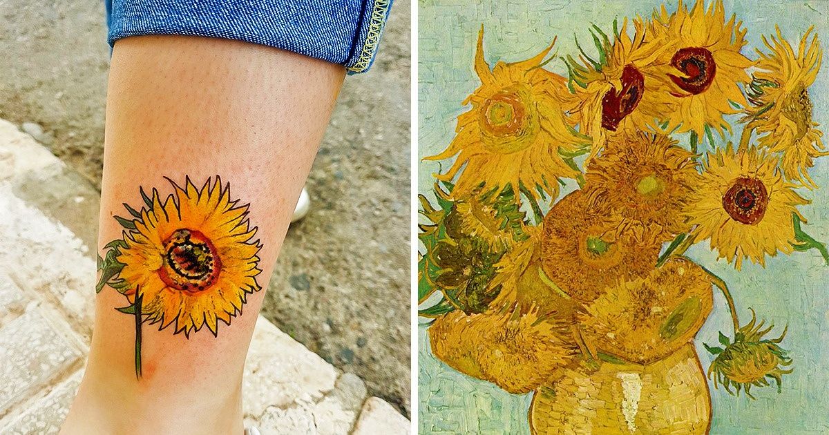 30+ Tatuajes inspirados en obras de arte / Genial