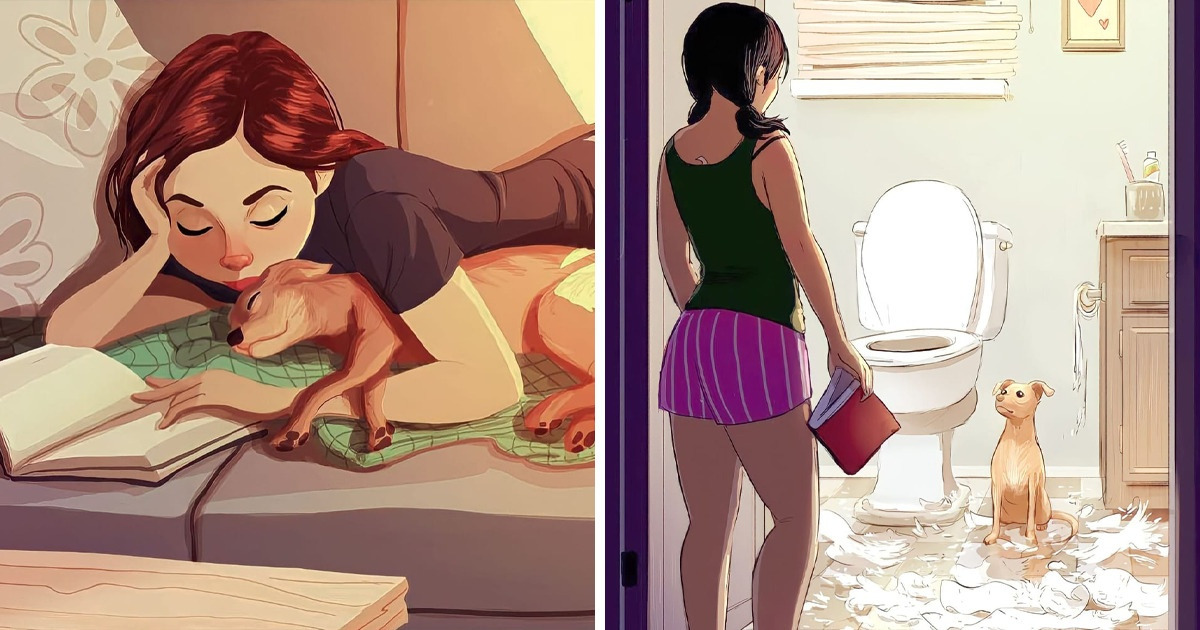Ilustradora retrata cómo el amor de una mascota puede cambiar nuestras vidas