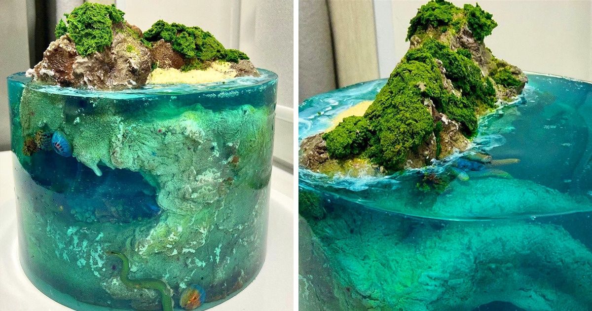 15 Pasteles que parecen islas paradisíacas perdidas en el océano 15 Pasteles que parecen islas paradisíacas perdidas en el océano