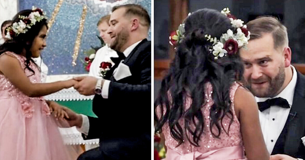 Novio sube a su hijastra al altar para darle una inolvidable lección
