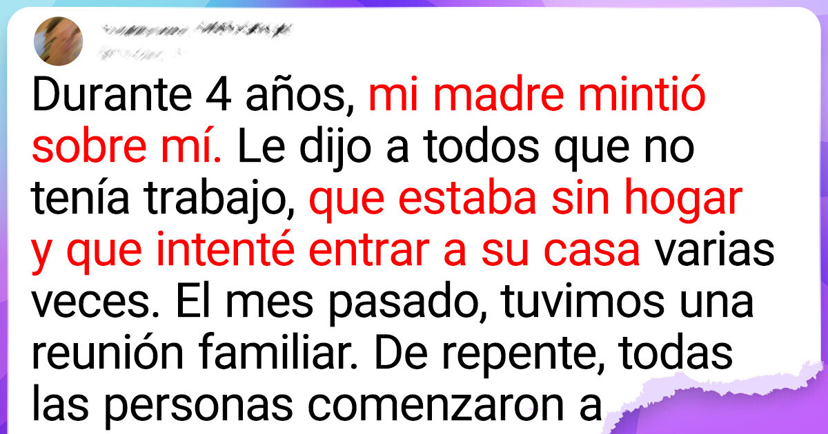 Mi madre mintió sobre mí a la familia durante años, pero su karma la alcanzó en una reunión familiar