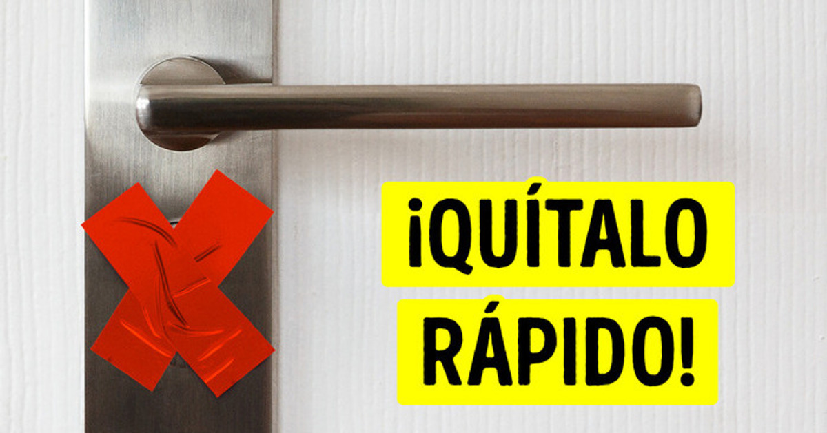 Una cinta en la puerta significa que tu casa está marcada, pero ¿para qué? Una cinta en la puerta significa que tu casa está marcada, pero ¿para qué?
