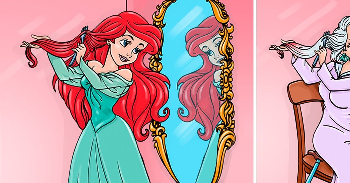 Imaginamos cómo se verían las princesas de Disney en la tercera edad, y este es el resultado