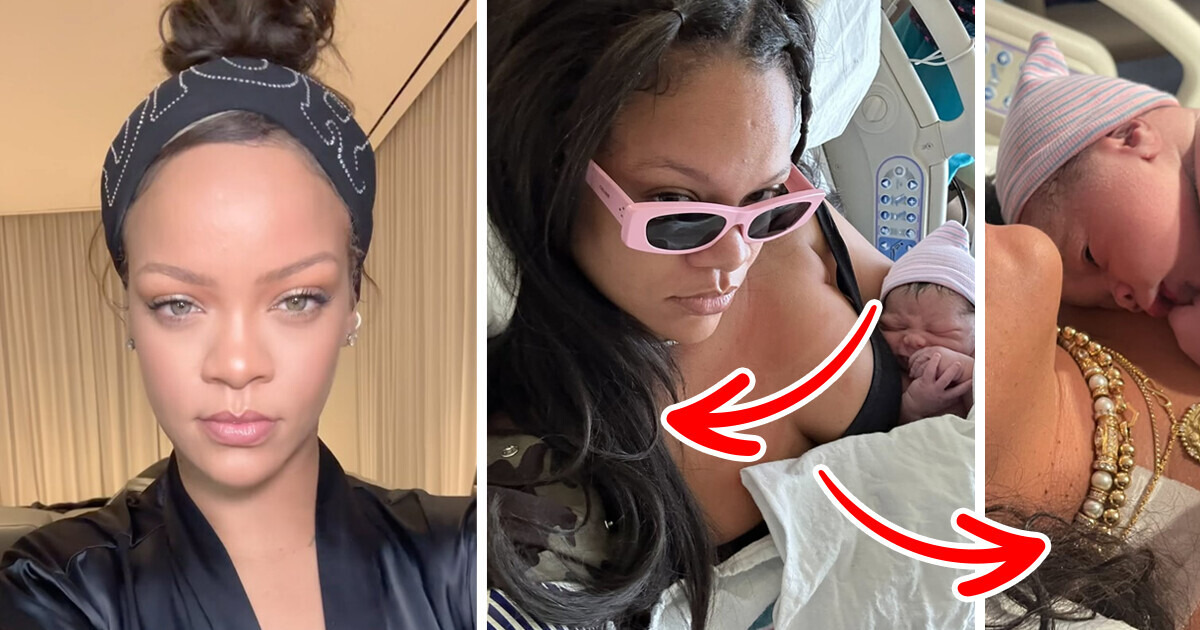 Las emotivas fotos de Rihanna en la sala de parto conmueven a sus seguidores