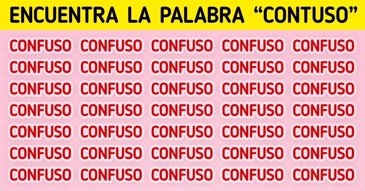 Test: Prueba tu agilidad visual y detecta la palabra oculta entre todas las demás