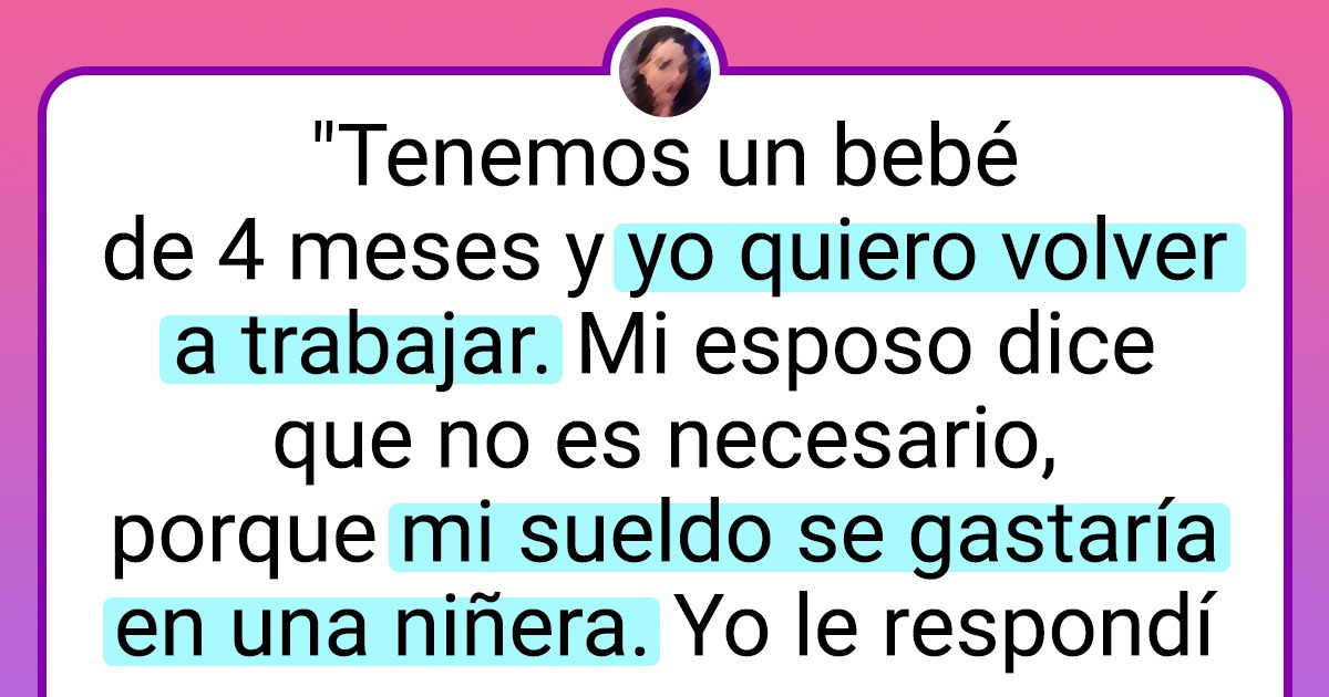 Soy mamá y quiero volver a trabajar, pero me hacen sentir que no puedo hacerlo Soy mamá y quiero volver a trabajar, pero me hacen sentir que no puedo hacerlo
