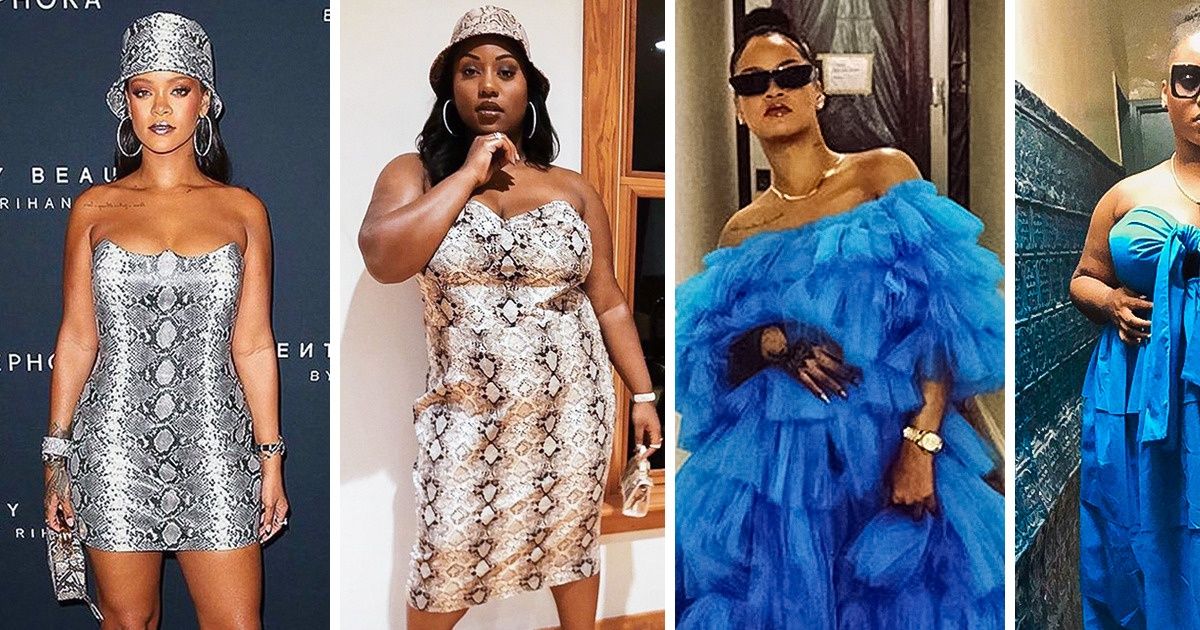 Una modelo recrea atuendos de Rihanna sin gastar dinero y el resultado es fabuloso Una modelo recrea atuendos de Rihanna sin gastar dinero y el resultado es fabuloso