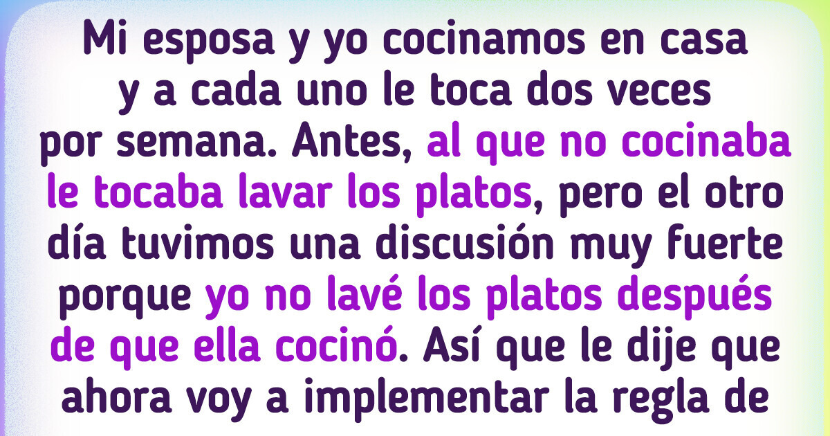 Le puse punto final a la eterna discusión sobre quién debe lavar los platos en casa Le puse punto final a la eterna discusión sobre quién debe lavar los platos en casa