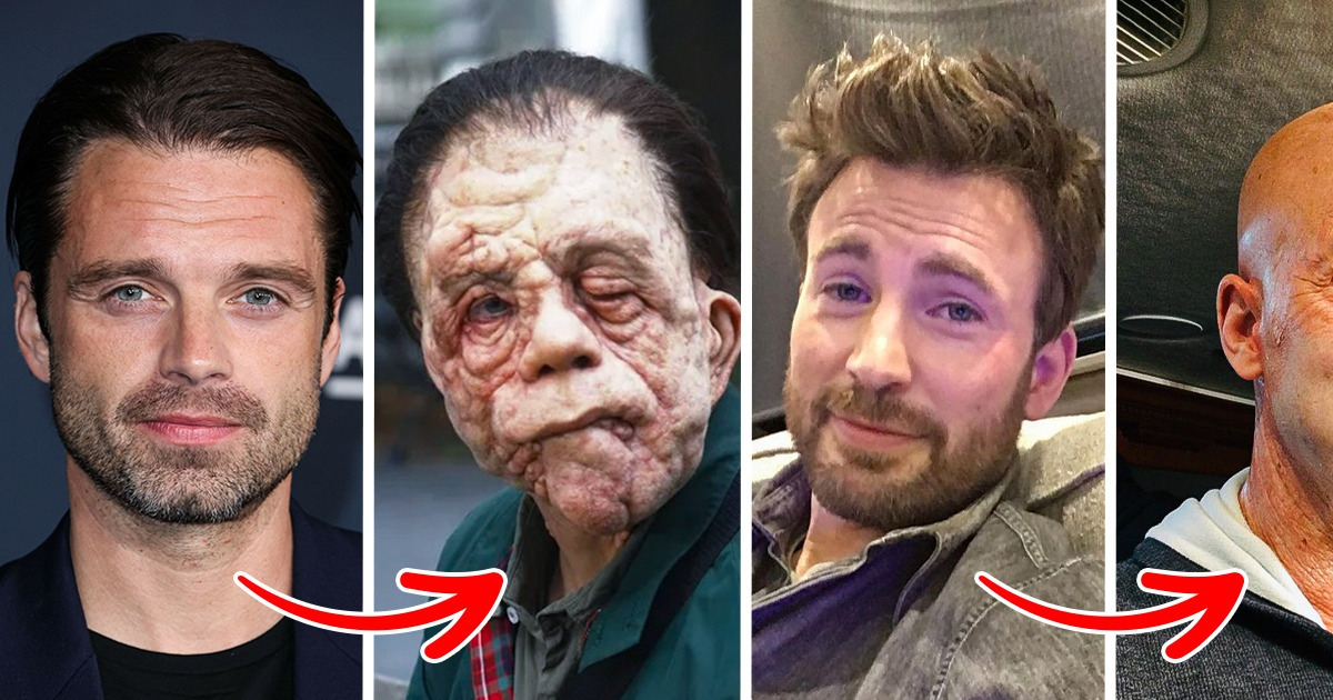 12 Famosos de Hollywood que desaparecieron por completo tras el maquillaje para sus actuaciones