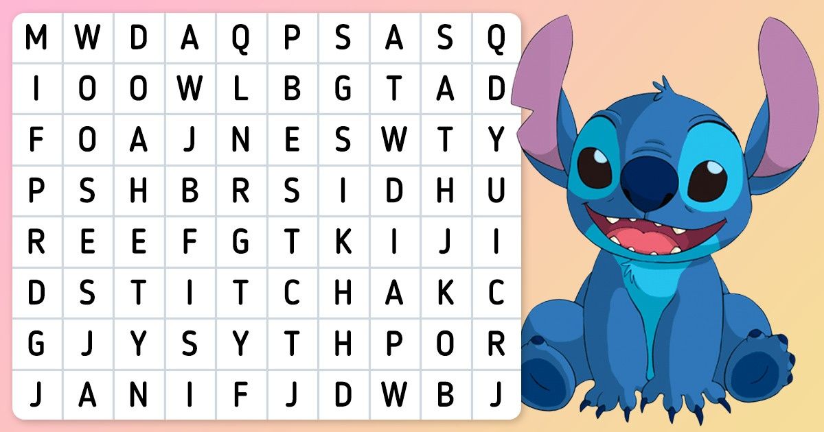 Test: ¿Puedes ver los nombres escondidos de estos 17 personajes de Disney en las sopas de letras?